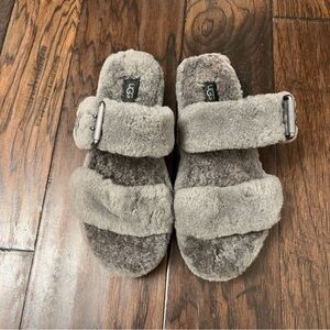 Ugg Fuzz Yeah Sheepskins Platform Women Shoes